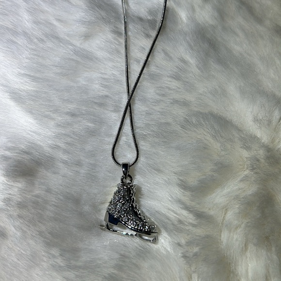 Figure Skate Charm Necklace - Picture 4 of 9